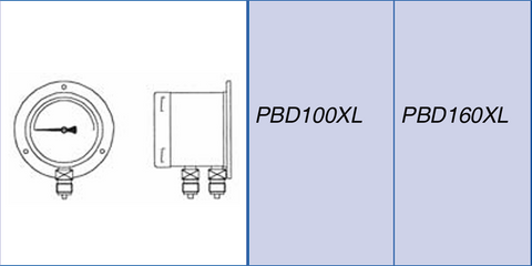 Manómetro Diferencial – Modelo PBD (Delta p mín. 0.6 kg/cm²)