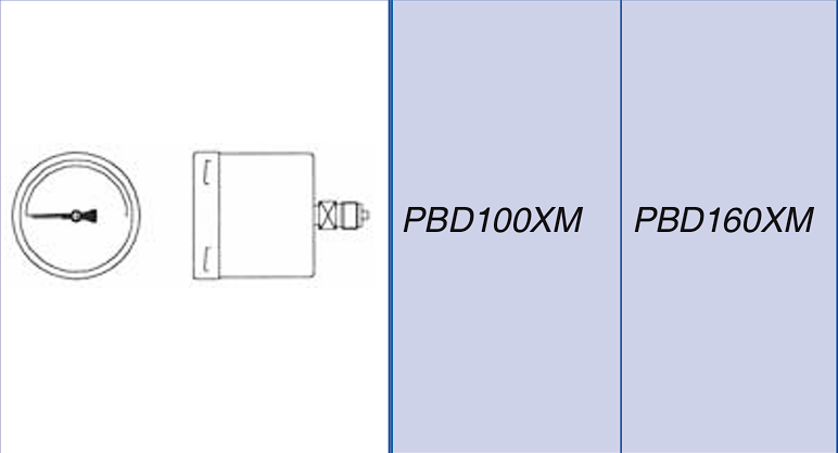 Manómetro Diferencial – Modelo PBD (Delta p mín. 0.6 kg/cm²)