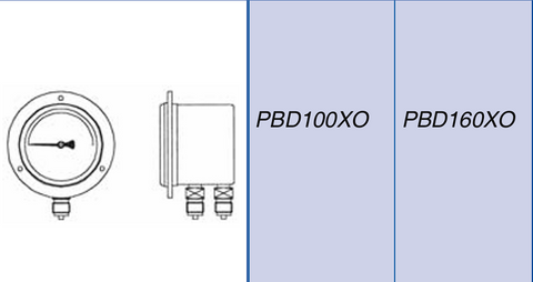 Manómetro Diferencial – Modelo PBD (Delta p mín. 0.6 kg/cm²)