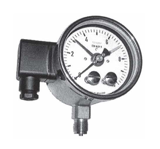 Manómetro/Termómetro con Contacto Eléctrico Microswitch– Modelos Q-3HZ / Q-33HZ