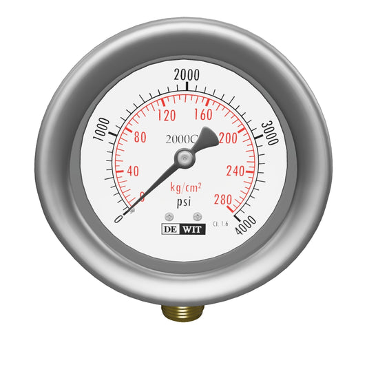 Manómetro 2000CBV/63/280 Kg/cm2  (4000 psi)